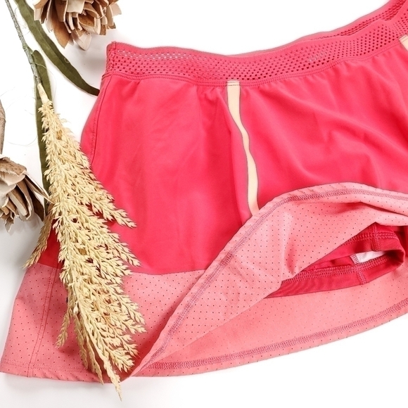 New NIKE Peach Coral Pink Golf Tennis Skirt Size 14 - Picture 7 of 13